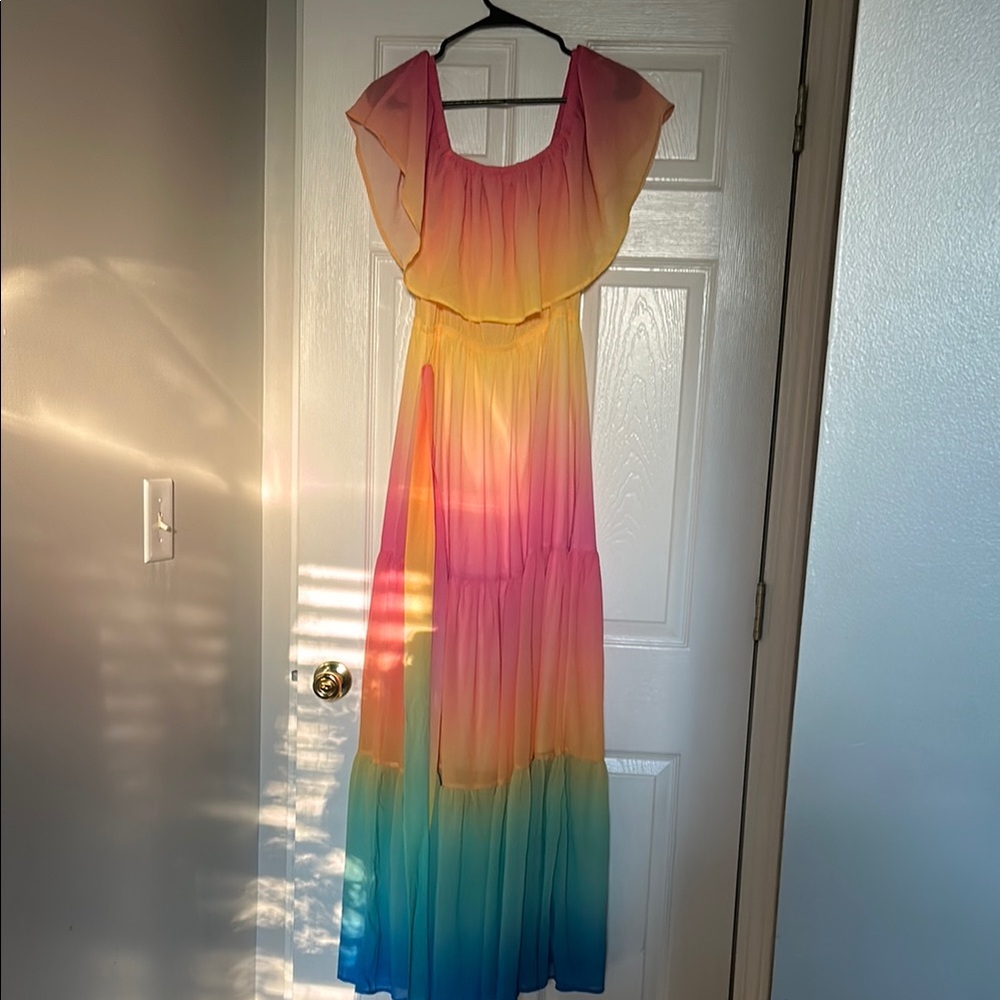 Vici Multicolor Ombre Maxi Dress
